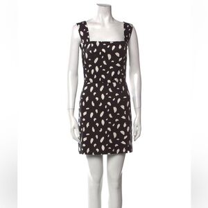 Reformation Black and White Mini Dress